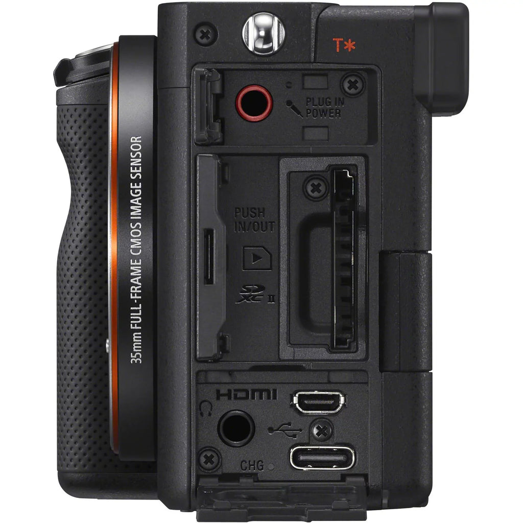 Alpha a7C Mirrorless Digital Camera (Body Only, Black) with Essential Accessory Bundle - Includes: SanDisk Extreme PRO 64GB Memory Card, 2x Seller Supplied Replacement FZ100 Batteries & More