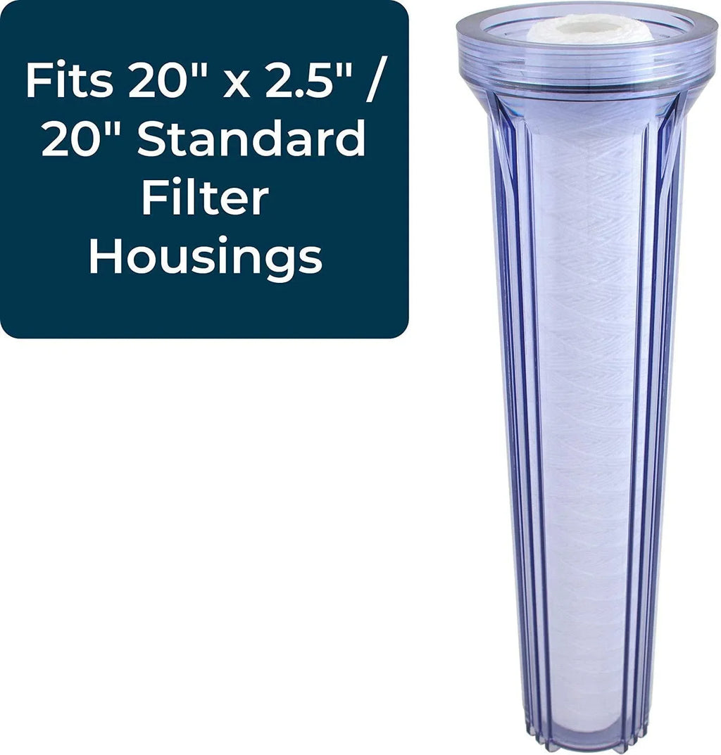 SpiroPure SP-CW50-20 20x2.5 50 Micron String-Wound Polypropylene Sediment aqua Filter Cartridge SWC-25-2050 (Case of 20)