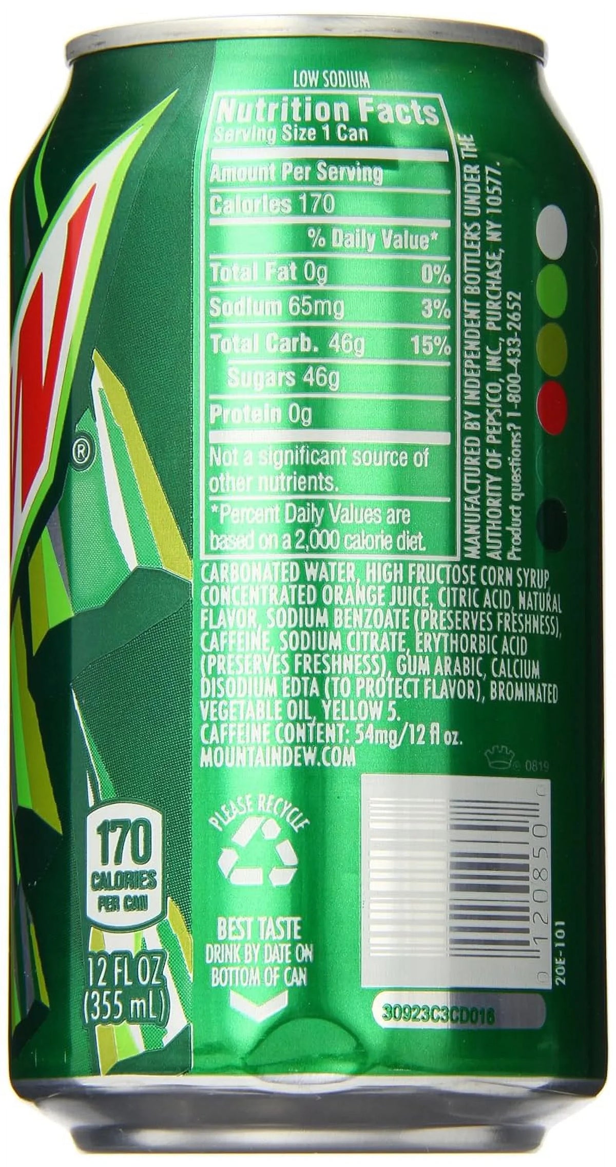 Mountain Dew Soft Drink