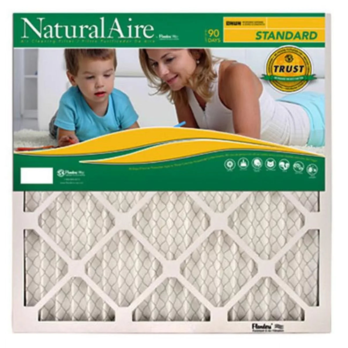 30x30x1, Naturalaire Standard Air Filter Merv 8, 84858.013030, Pack12