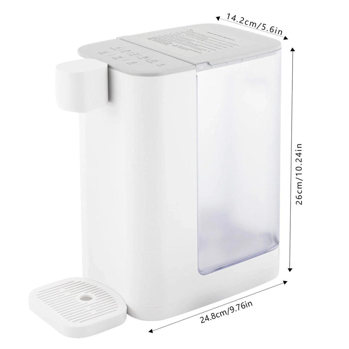 OUKANING 2000W 3L / 102oz Electric Instant Hot liquid Dispenser Home Office Hot aqua Machine With Temperature Control