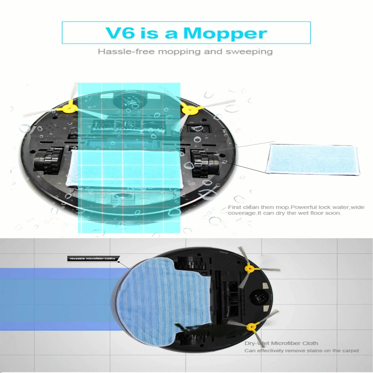 Smart Cordless Robot Vacuum Cleaner: Ultra-Thin Design, Automatic Charging, Low Noise, Mute, Black Color