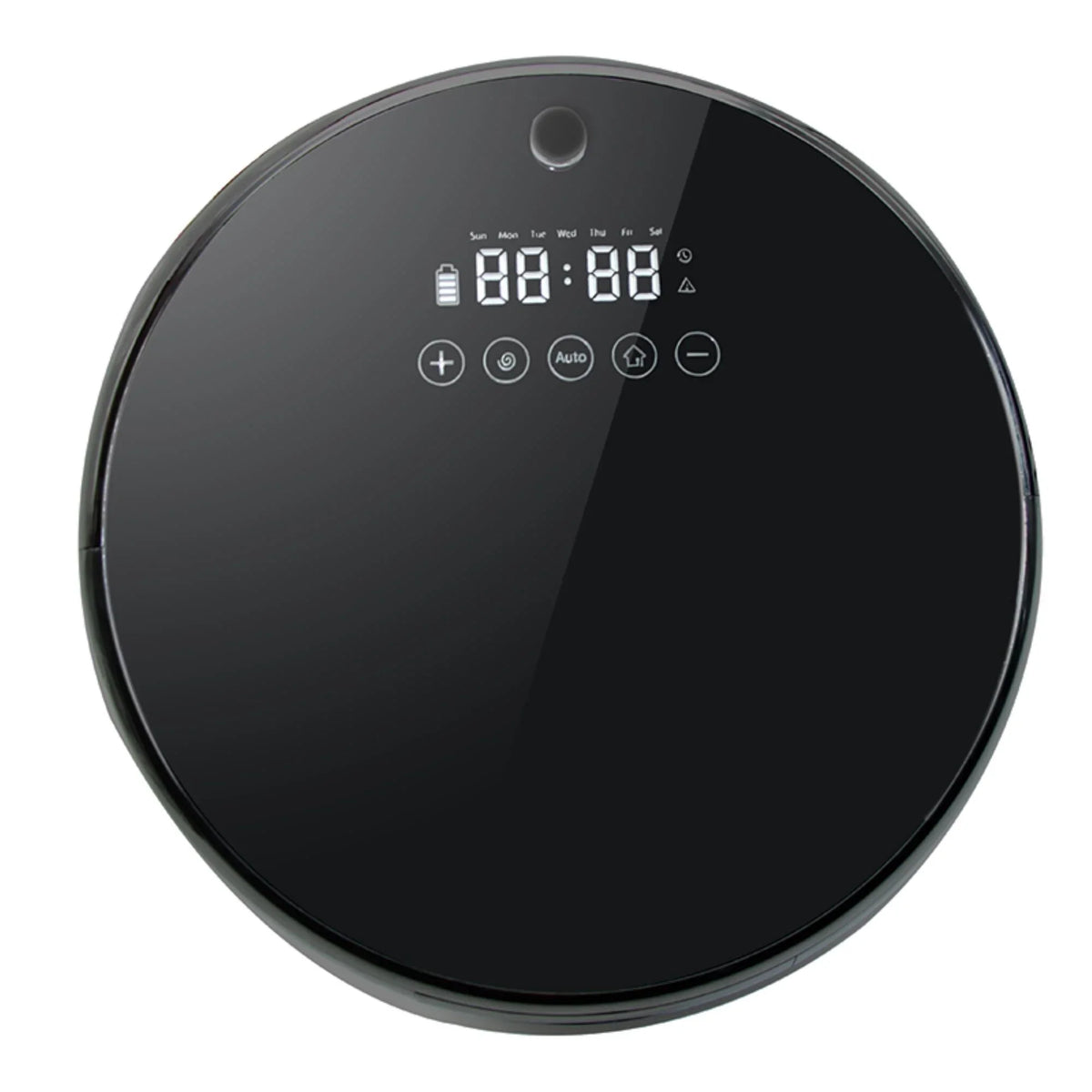 Smart Cordless Robot Vacuum Cleaner: Ultra-Thin Design, Automatic Charging, Low Noise, Mute, Black Color