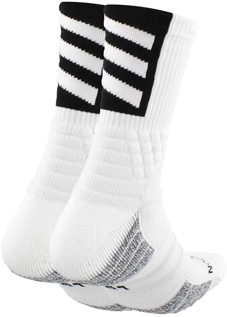 Unisex-Adult Creator 365 Basketball Crew Socks (1-Pair) X-Large White/Black