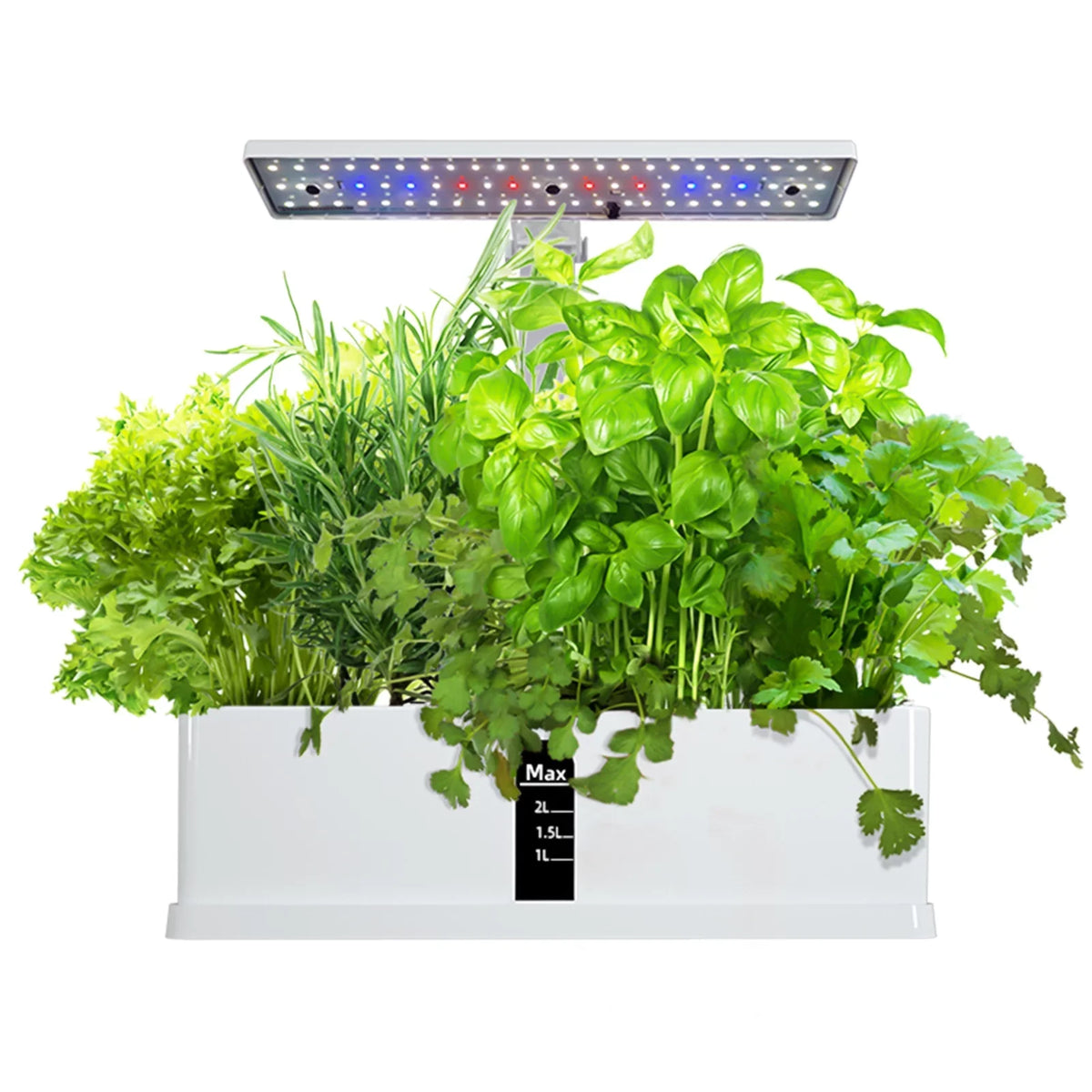 Smart Hydroponics Growing System Indoor Garden Kit 9 Pods Automatic Timing with Height Adjustable 15W LED Grow Lights 2L moisture Tank Smart moisture Pump for Home Office Kitchen