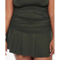 Ralph Lauren OLIVE GREEN Plus Size Ruffled Swim Skirt, US 18W