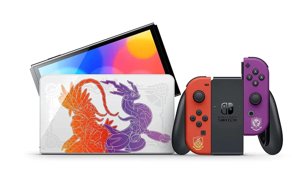 Nintendo Switch OLED Pokemon System With Pokemon Shield Game Bundle