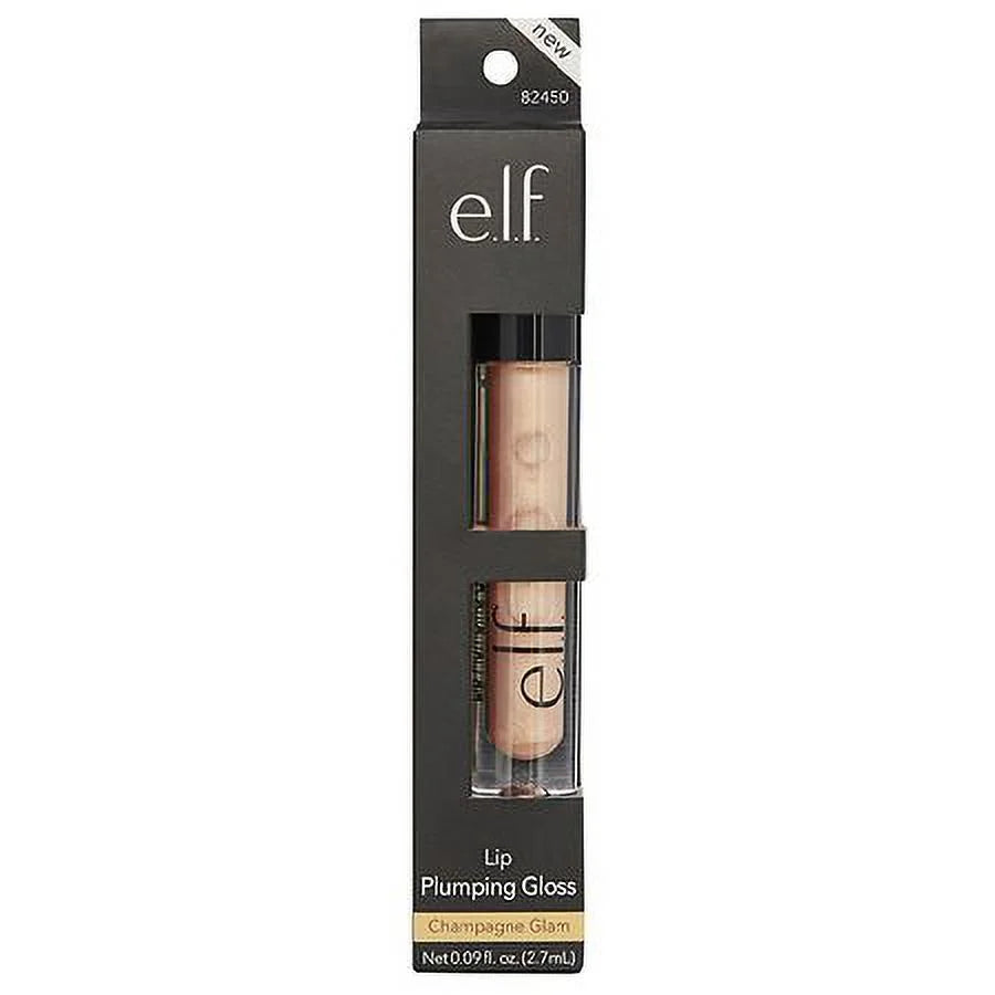 Lip Plumping Gloss, Champagne Gloss 0.09 oz Pack of 2. e.l.f
