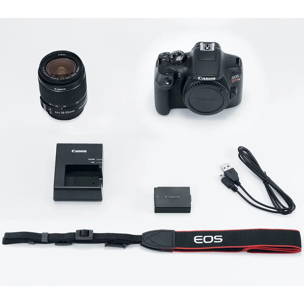 EOS Rebel T6/2000D DSLR Camera with 18-55mm and 55-250mm Lenses Kit