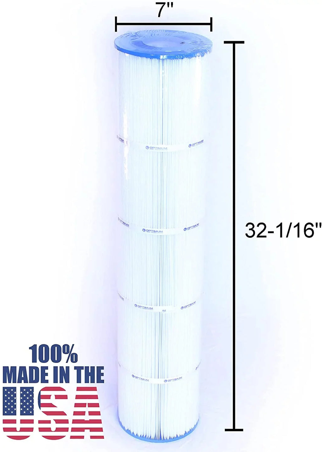 Cartridge Element - Made in USA. Pool Filter 4 Pack Replacement for Pentair Clean & Clear Plus 520; 125/130 SQ.FT