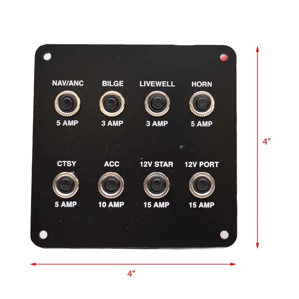 Crestliner vessel Breaker Switch Panel 2336996 | 1950 Super Hawk 4 Inch
