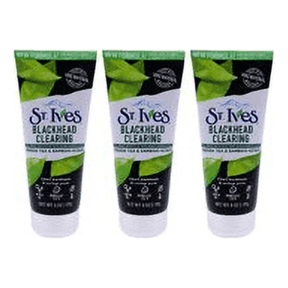 Ives Blackhead Clearing Scrub - Green Tea - Pack of 3 Scrub, 6 oz. St