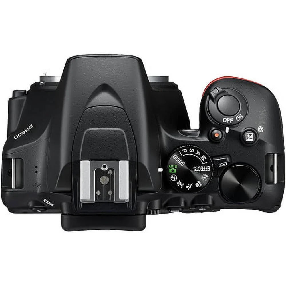 D3500 24.2MP DSLR Camera with 18-55mm VR Lens 1590 - 12PC Accessory Bundle