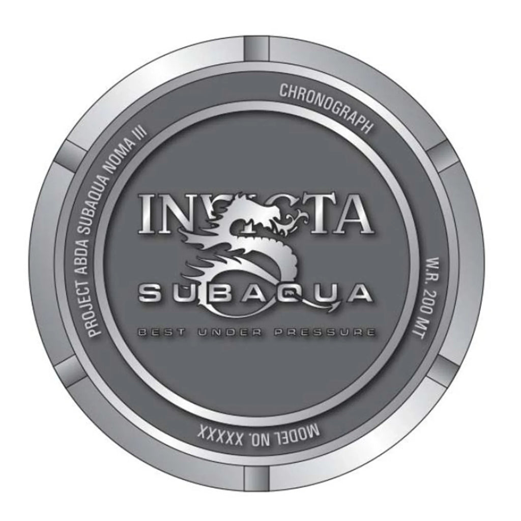 Invicta Subaqua Chronograph Quartz Black Dial Skull Men's Watch 37327