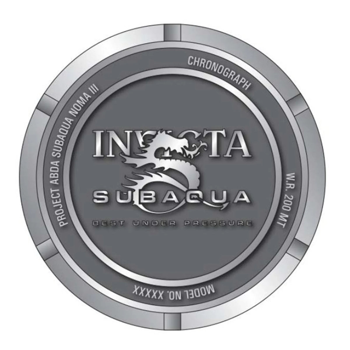 Invicta Subaqua Chronograph Quartz Black Dial Skull Men's Watch 37327