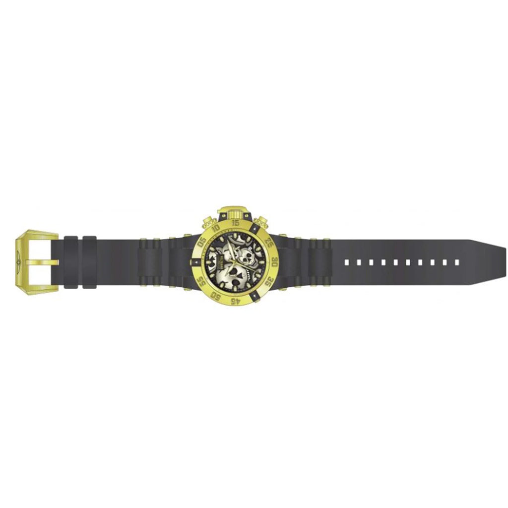 Invicta Subaqua Chronograph Quartz Black Dial Skull Men's Watch 37327