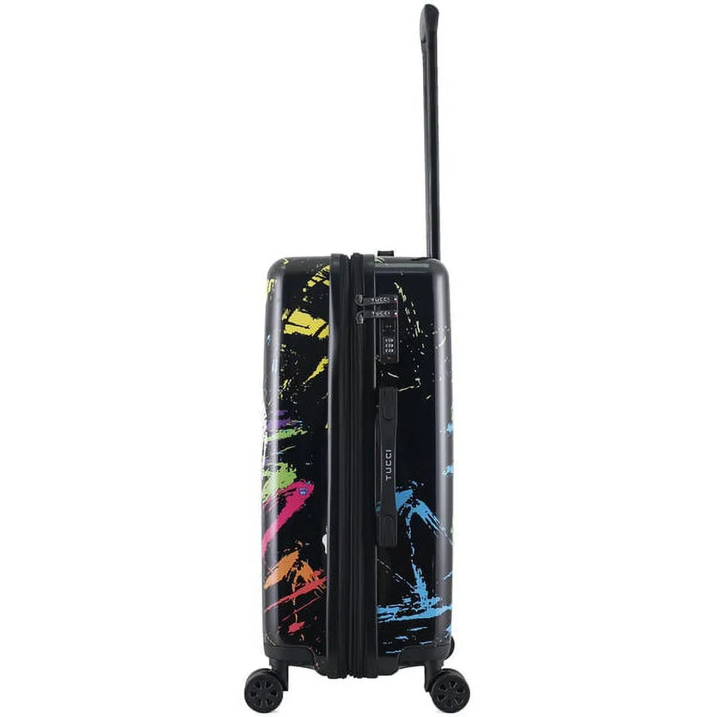 TUCCI Italy Spray Art Peace In The World 24" Luggage Suitcase