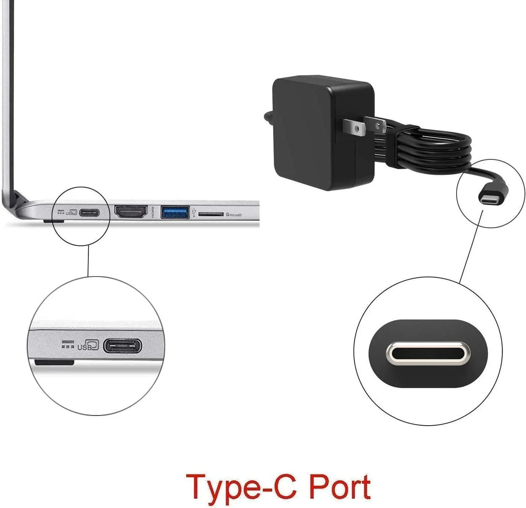 Guy-Tech Charger suitable for  Latitude 7390 Power Supply