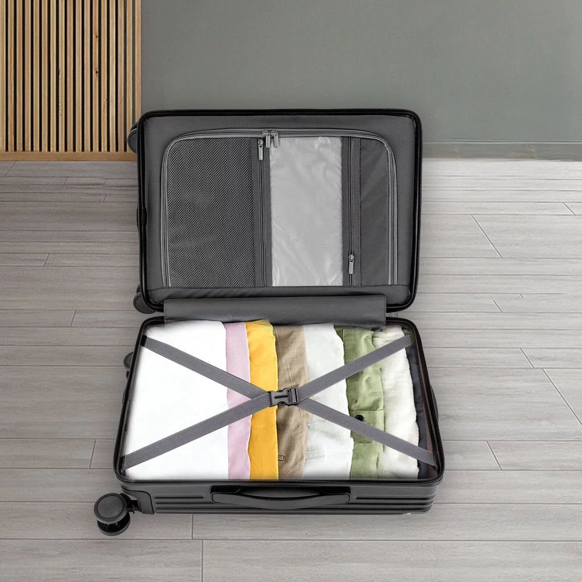 Business Luggage Set Hardside Suitcase Spinner Hardshell Lightweight TSA Lock