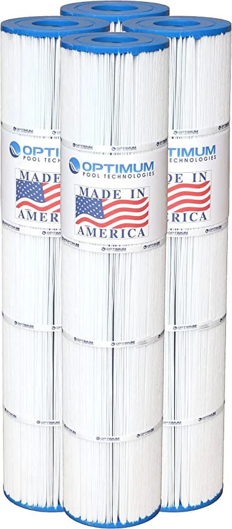 Cartridge Element - Made in USA. Pool Filter 4 Pack Replacement for Pentair Clean & Clear Plus 520; 125/130 SQ.FT