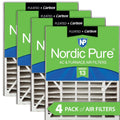 Air Bear 20x25x5 (4 7/8) AC Filter Replacement MERV 13 Plus Carbon 4 Pack