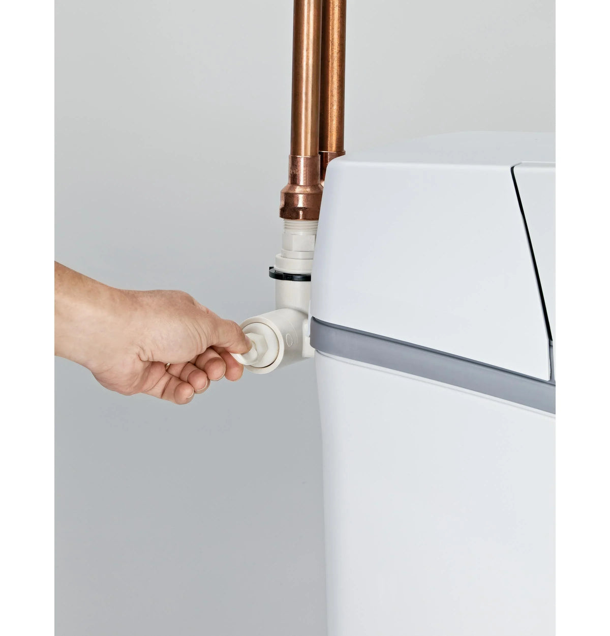 GE APPLIANCES GXSH40V  liquid SOFTENER Gray