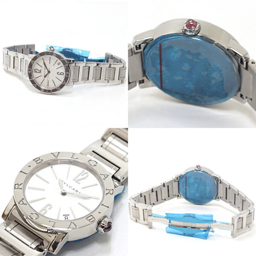 Pre-Owned BVLGARI Bulgari Boys Watch BBL33WSSD White Shell Dial Automatic Winding (Like New)