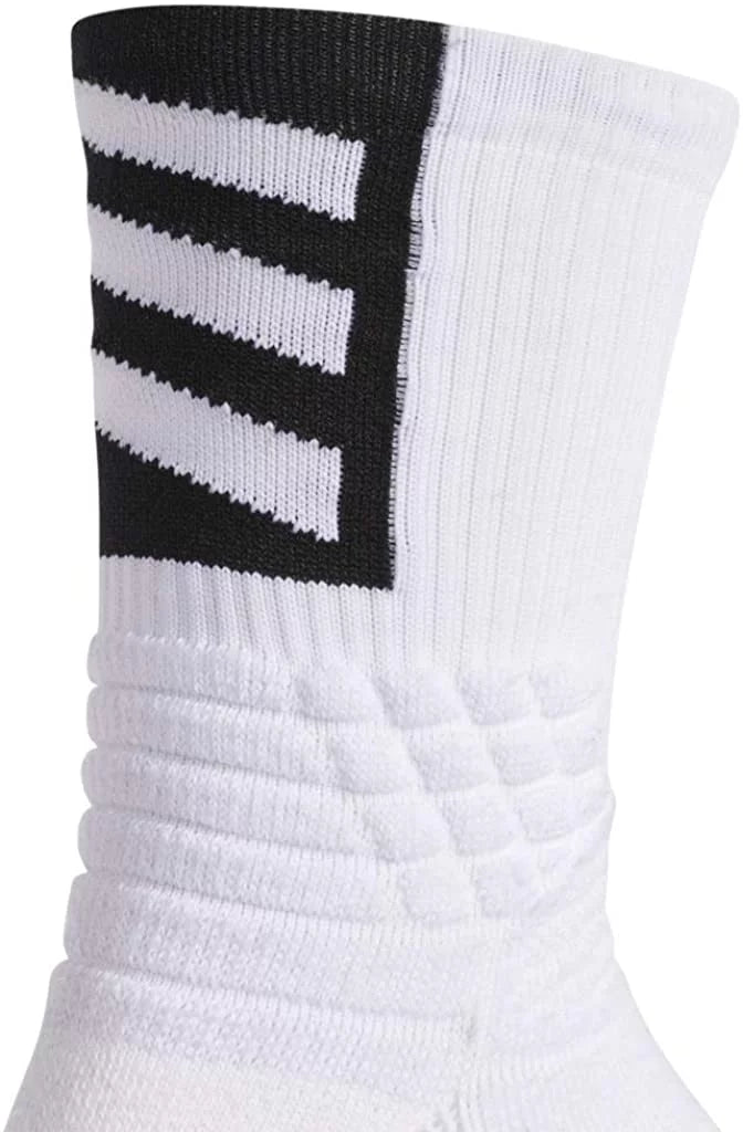 Unisex-Adult Creator 365 Basketball Crew Socks (1-Pair) X-Large White/Black