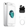 Restored  iPhone 7 A1660 (Fully Unlocked) 32GB Silver (Grade A+) w/ Wireless Earbuds (Refurbished)