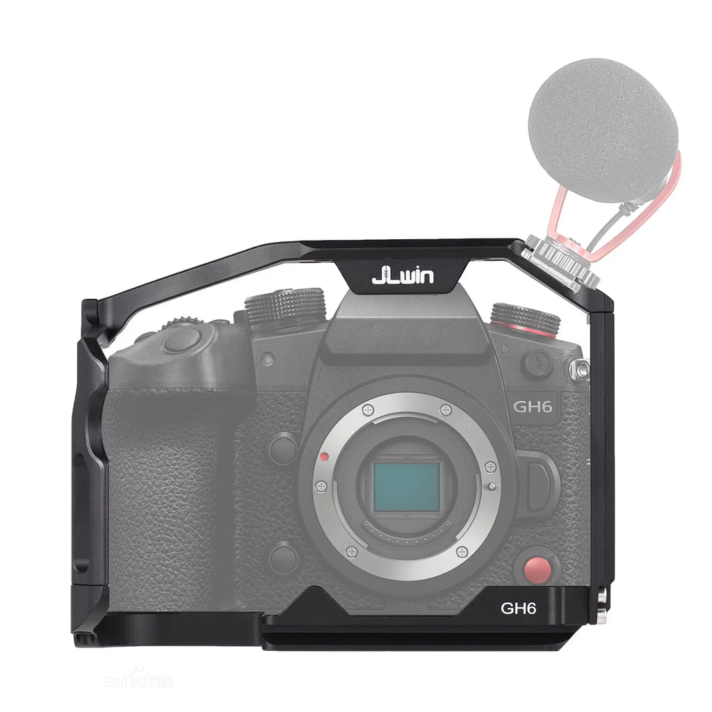 Dcenta  Camera Cage appropriate with  GH6 Aluminum Alloy Construction with Cold Shoe Mount and Extensive Threaded Holes
