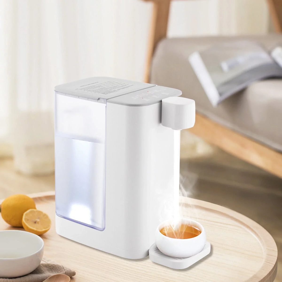 OUKANING 2000W 3L / 102oz Electric Instant Hot liquid Dispenser Home Office Hot aqua Machine With Temperature Control