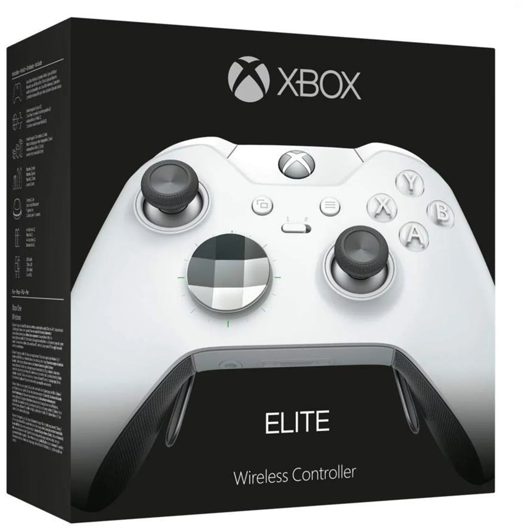 Restored  Xbox One Elite Wireless Controller, Platinum White, NON Retail Box (Refurbished)
