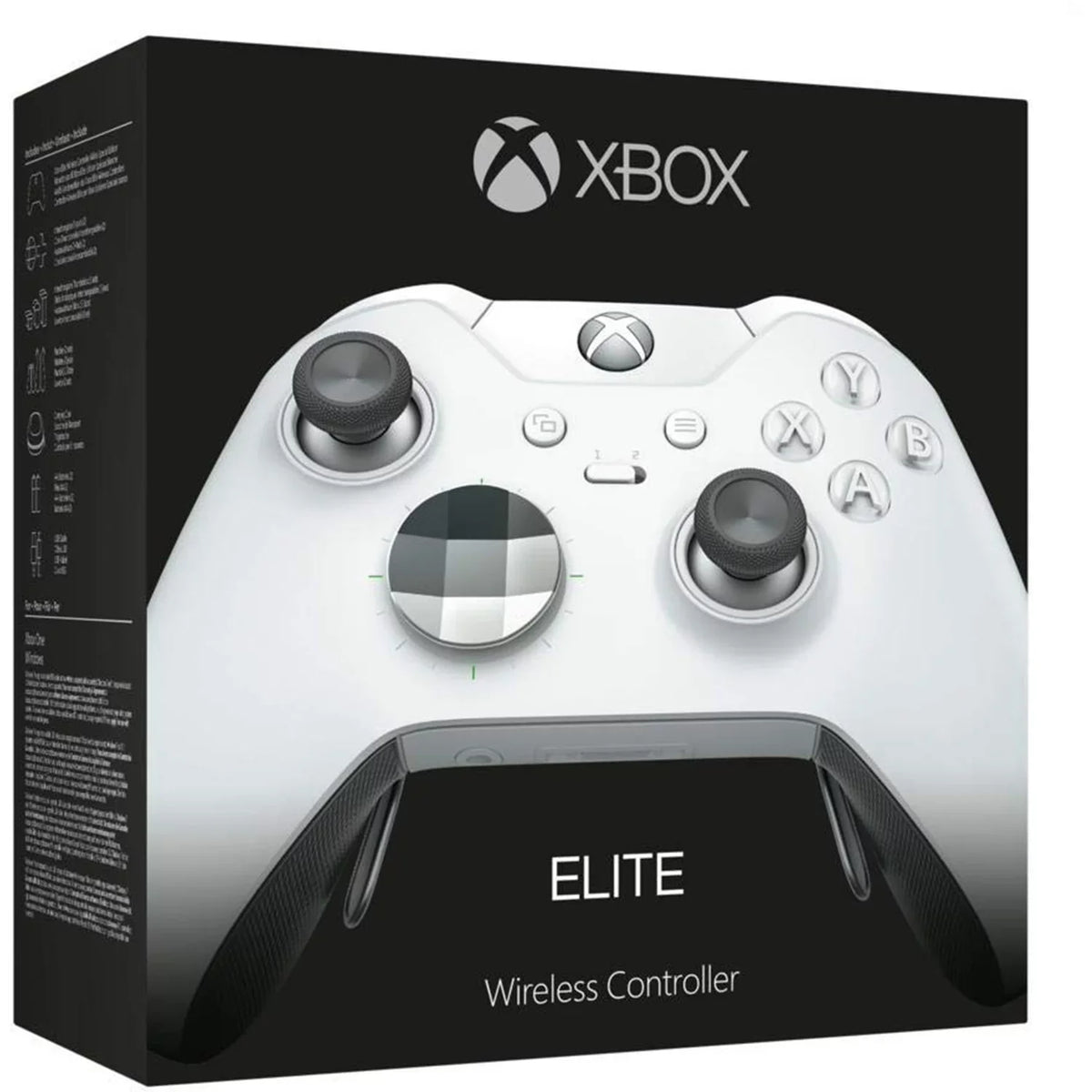 Restored  Xbox One Elite Wireless Controller, Platinum White, NON Retail Box (Refurbished)