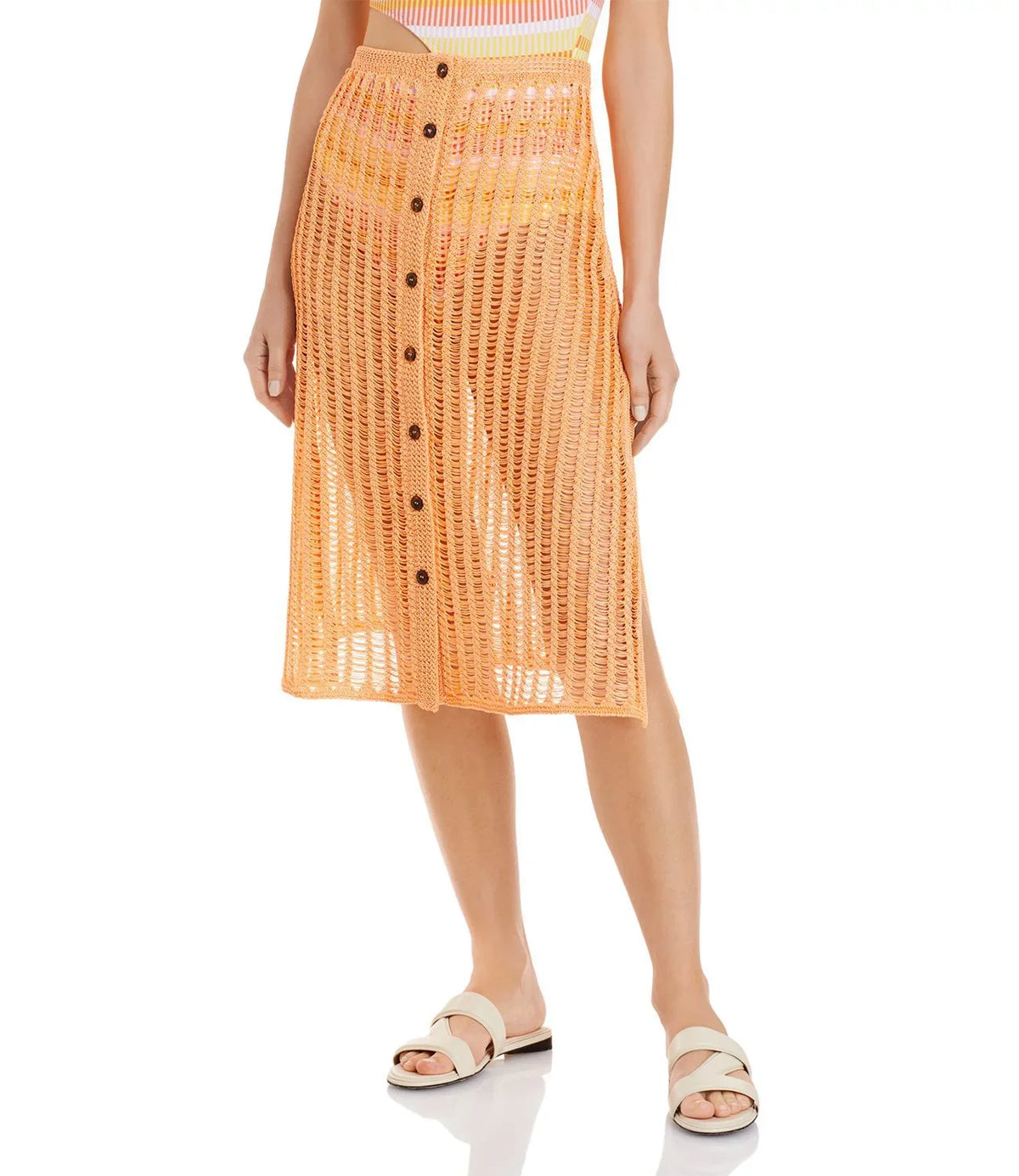 Solid & Striped Vivienne protector Up Skirt, Orange, Orange, X-Large