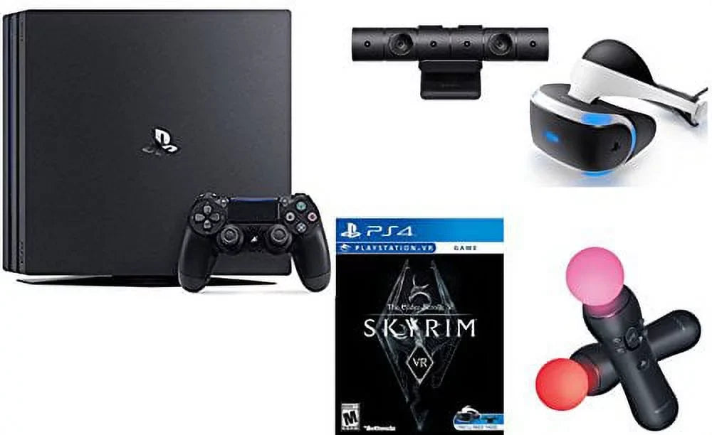 PlayStation 4 Pro bundle : PS4 Pro 1TB Console + VR Skyrim Bundle
