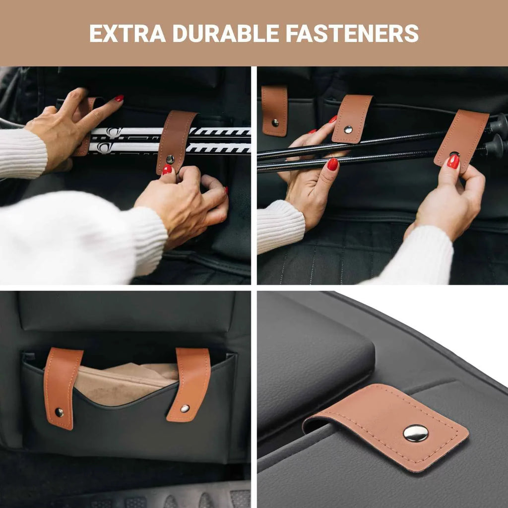 Hanging Car SUV Trunk Organizer Black Brown Eco Leather Owleys Storage Accessories With Pockets Waterproof