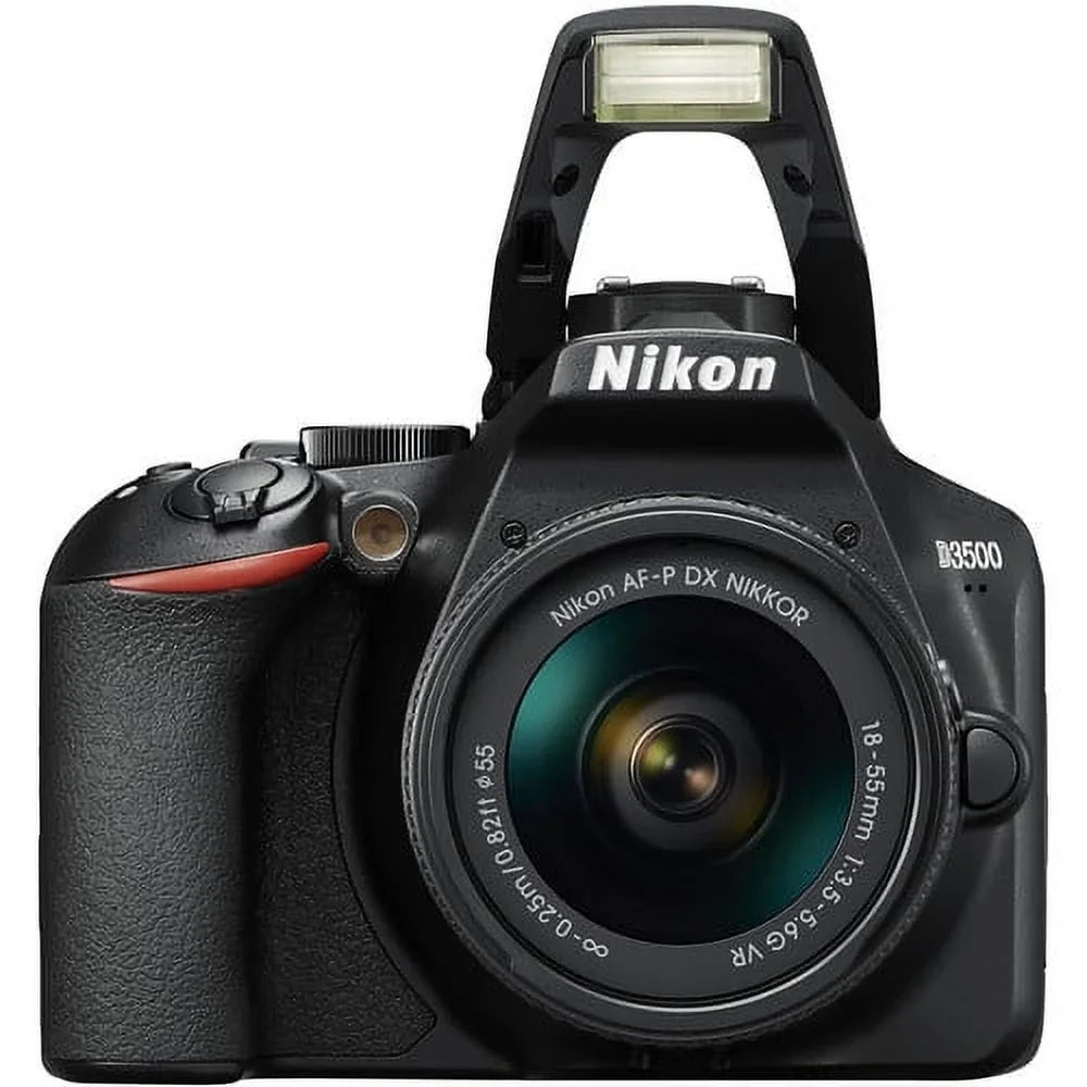 D3500 24.2MP DSLR Camera with 18-55mm VR Lens 1590 - 12PC Accessory Bundle