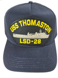 USS Thomaston LSD-28 Ship HAT - Navy Blue - Veteran Owned Business