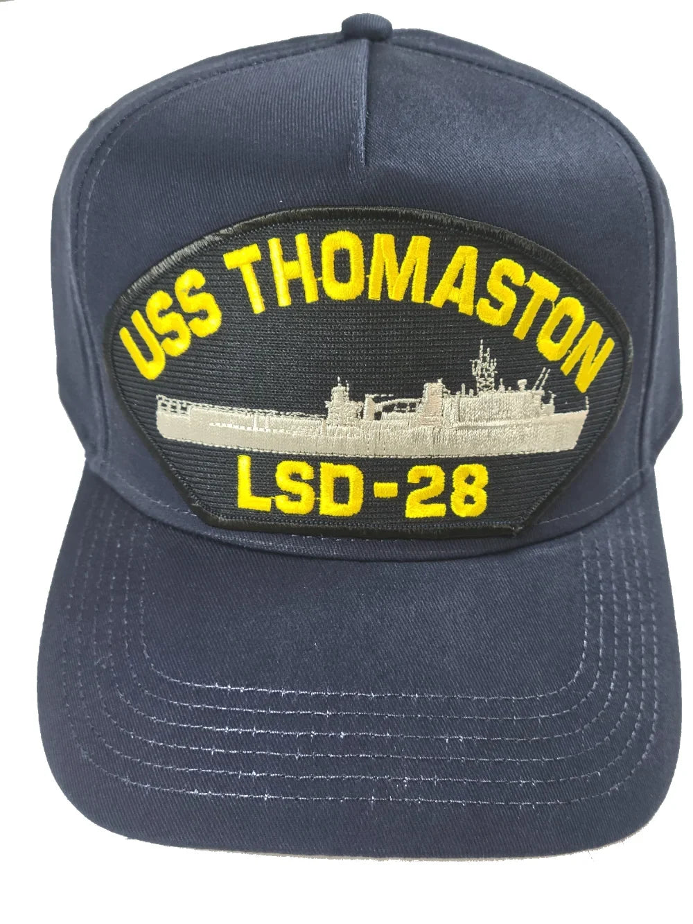 USS Thomaston LSD-28 Ship HAT - Navy Blue - Veteran Owned Business