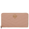 Tory Burch Devon Sand Kira Chevron Zip Continental Wallet