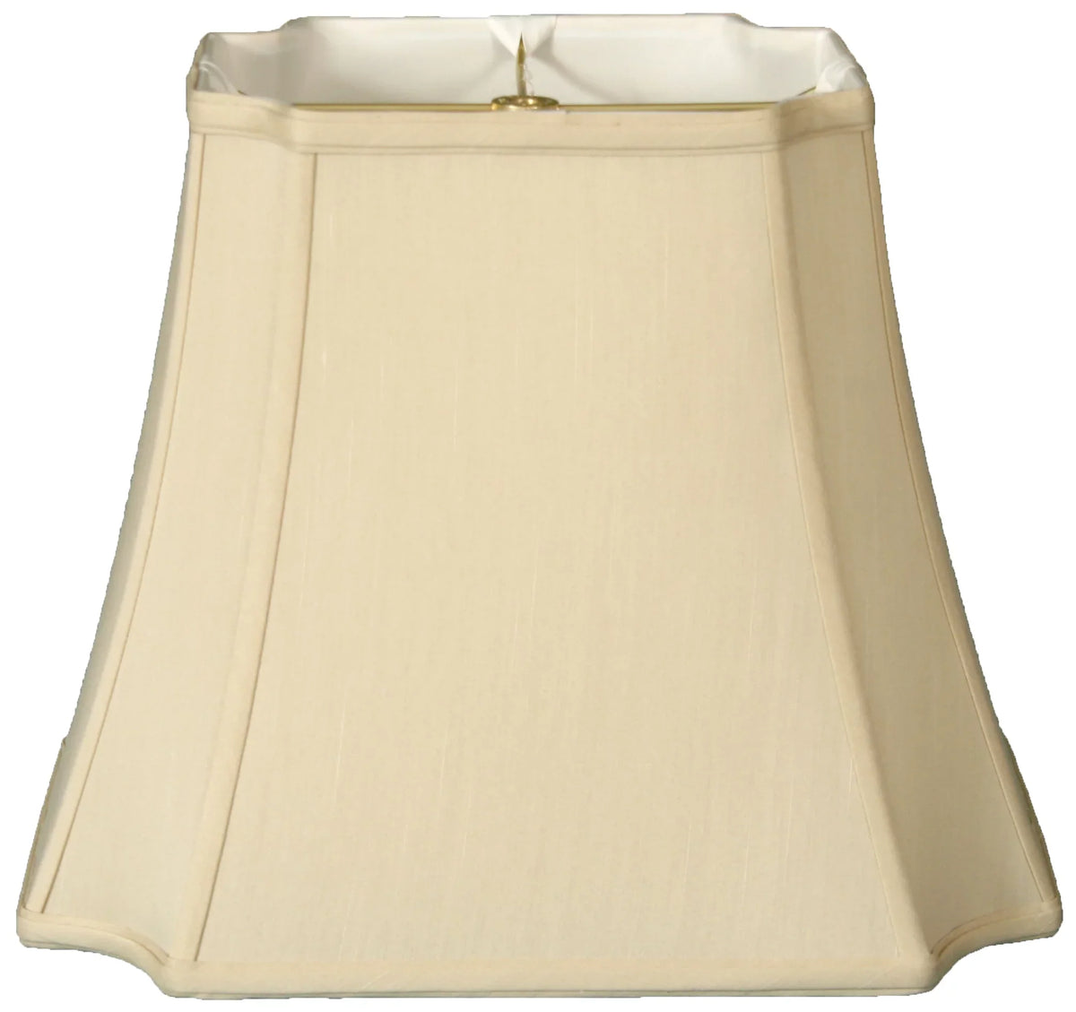 Royal Designs 19" Rectangle Inverted Cut Corners Lamp Shade Beige