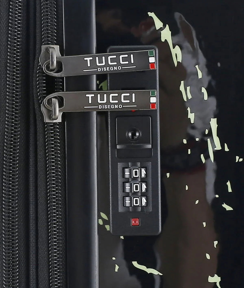 TUCCI Italy Spray Art Peace In The World 24" Luggage Suitcase