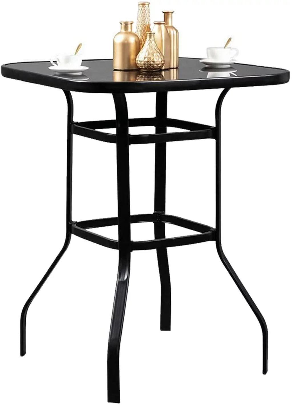 Layla Bistro Light Weight Glass Bar Table