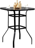 Layla Bistro Light Weight Glass Bar Table