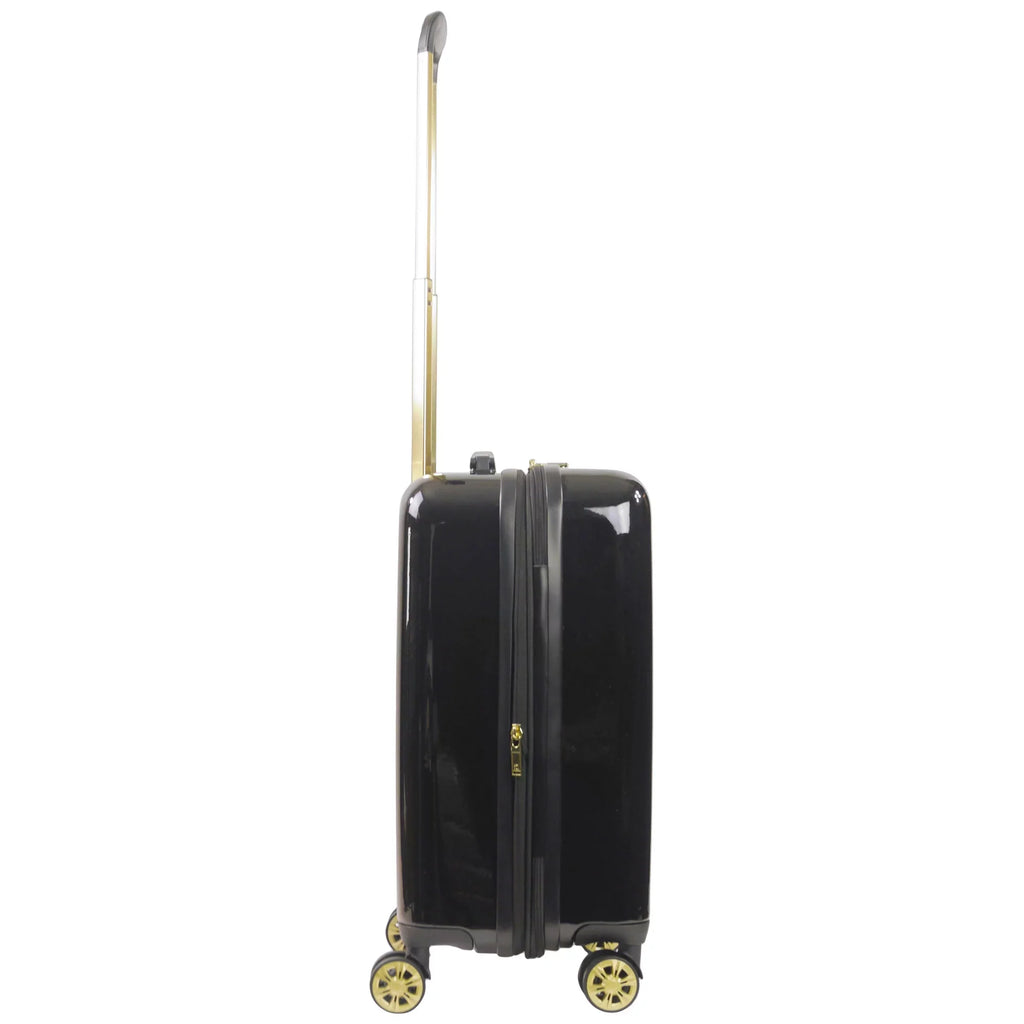 Grove 22 Inch Rolling Luggage, Hardshell Carry On Suitcase with Spinner Wheels, Black