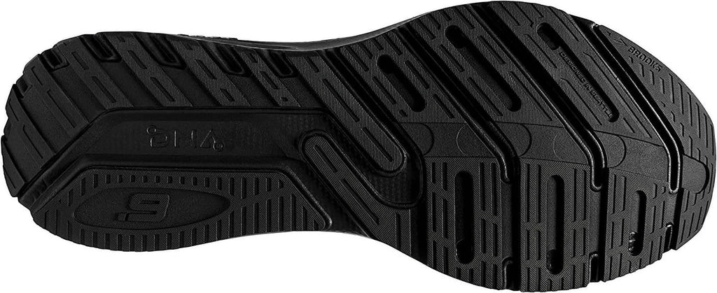 Brooks Men's Launch GTS 9 Support Speed Running Shoes Black White Wide (9.5)