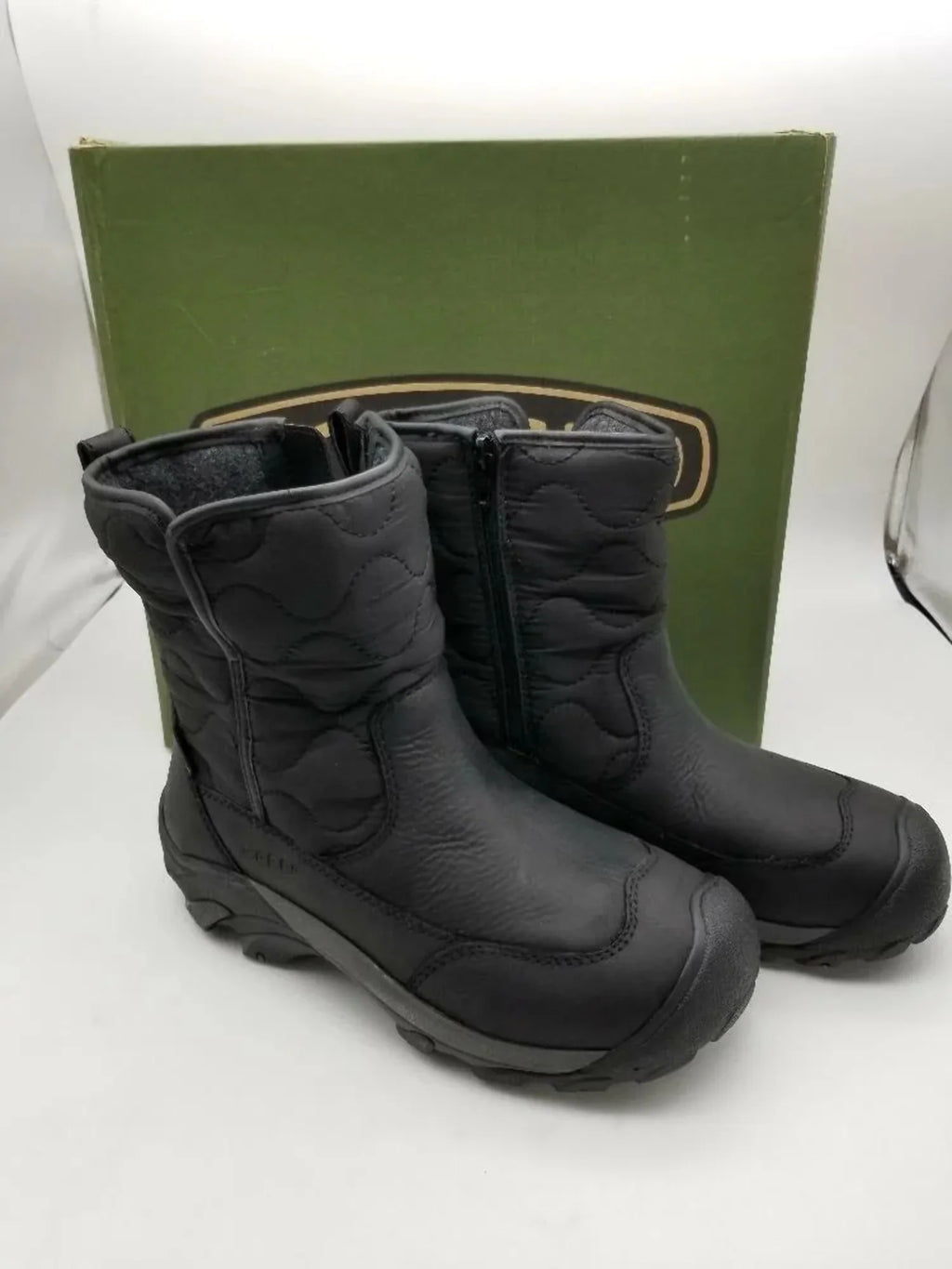 KEEN Women's Betty Boot Pull On Waterproof Insulated Snow, Black/Black, 7.5