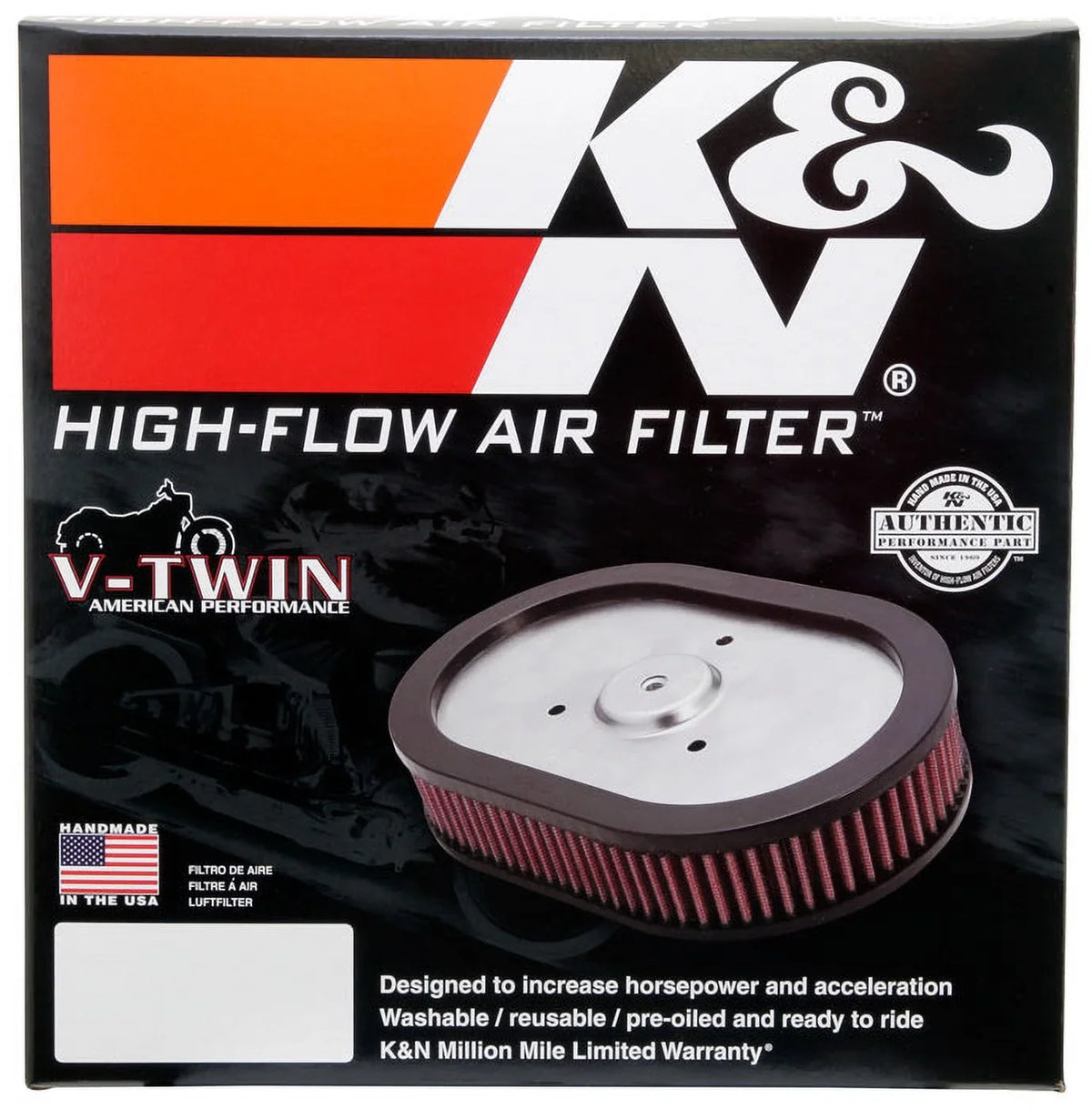K&N E-3040 High Performance Replacement Air Filter