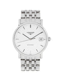 Longines Elegant Stainless Steel White Dial Automatic Ladies Watch L4.809.4.12.6