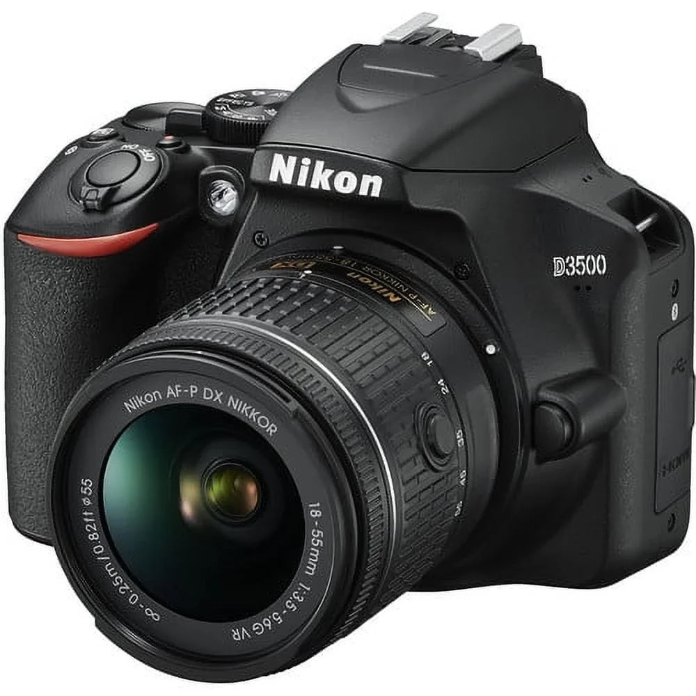 D3500 24.2MP DSLR Camera with 18-55mm VR Lens 1590 - 12PC Accessory Bundle